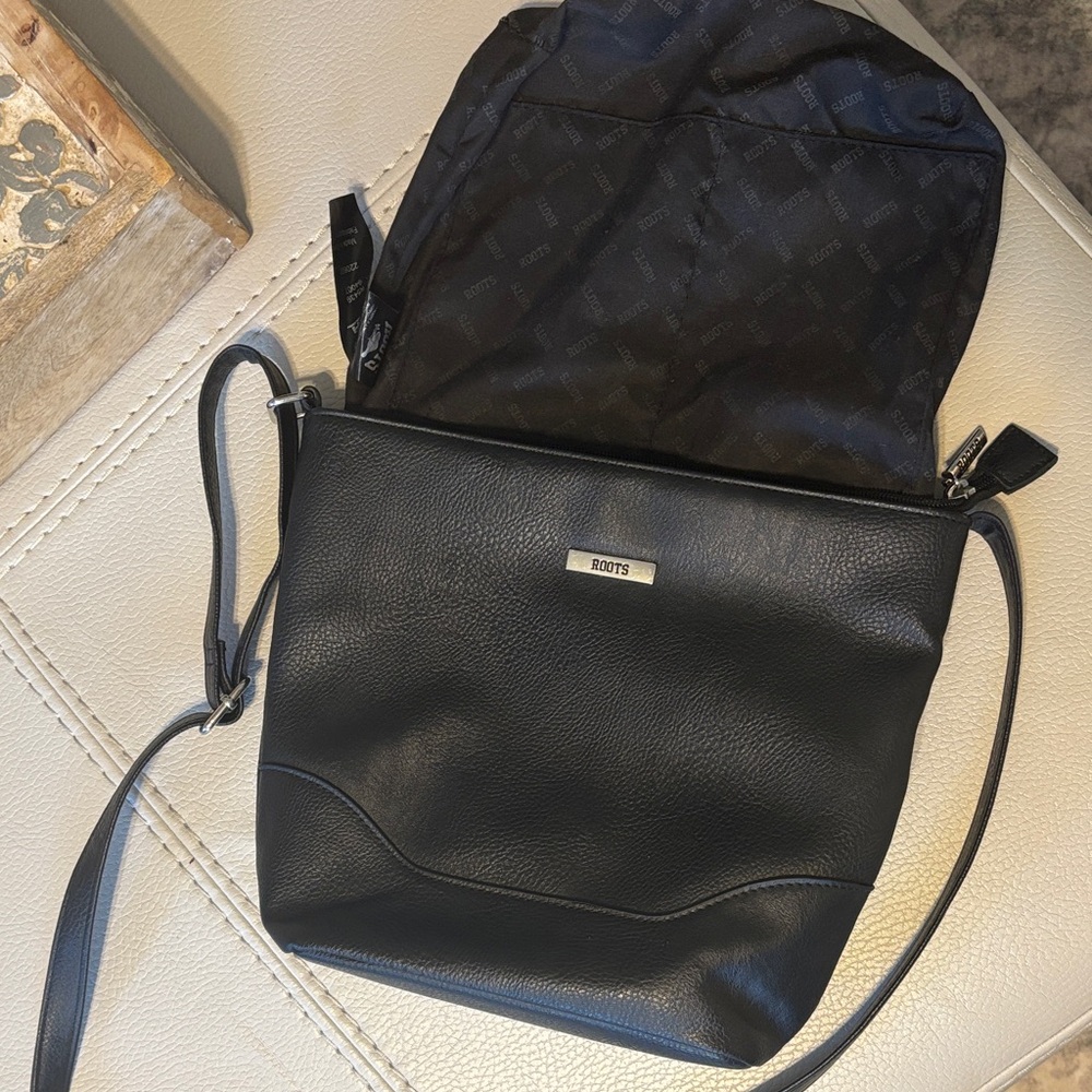Roots Black Crossbody Bag - Picture 5 of 13